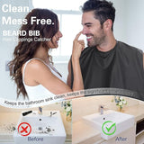 Beard Bib Apron, Adjustable Beard Trimming Hair Catcher