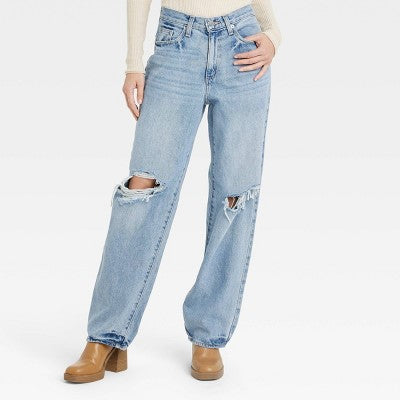 Women's Mid-Rise 90's Baggy Jeans
